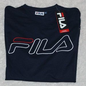 Fila Sweatshirt Men M Navy Blue